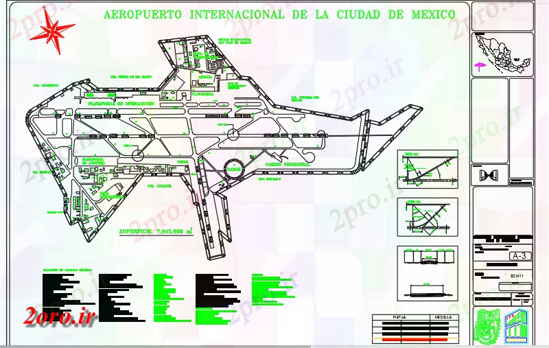 دانلود نقشه فرودگاه فرودگاه مکزیکو (کد59802)