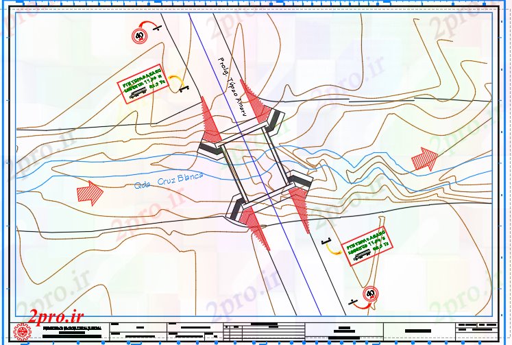 دانلود نقشه جزئیات ساخت و ساز پل سنگ فرش (کد59806)