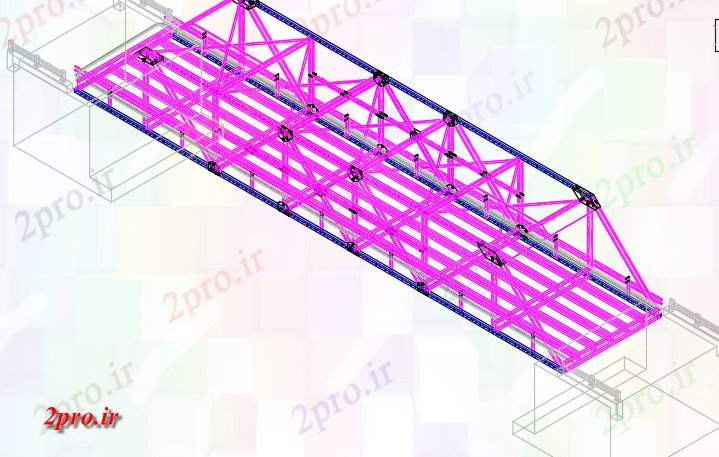 دانلود نقشه جزئیات ساخت و ساز پایه پل (کد59830)