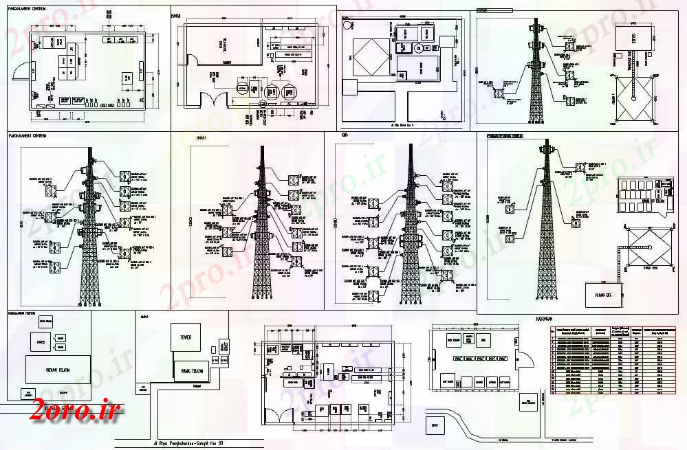 دانلود نقشه ساختمان دولتی ، سازمانی انبار برق 5 در 8 متر (کد59926)