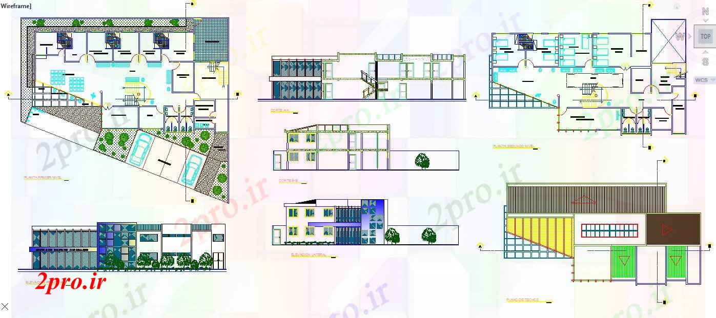 دانلود نقشه ساختمان دولتی ، سازمانی دفتر طراحی 15 در 25 متر (کد59938)