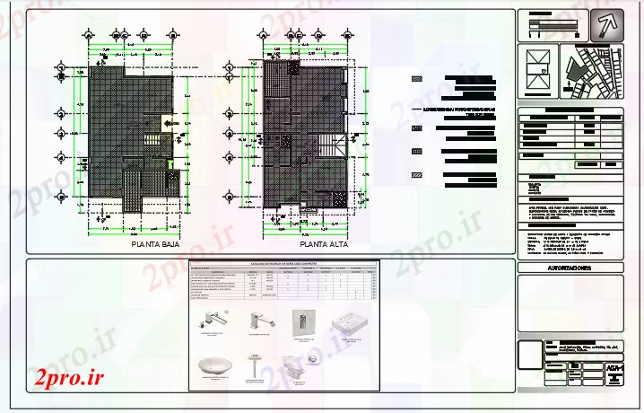 دانلود نقشه جزئیات ساخت و ساز طبقه - مسکن 1 خانواده (کد60029)