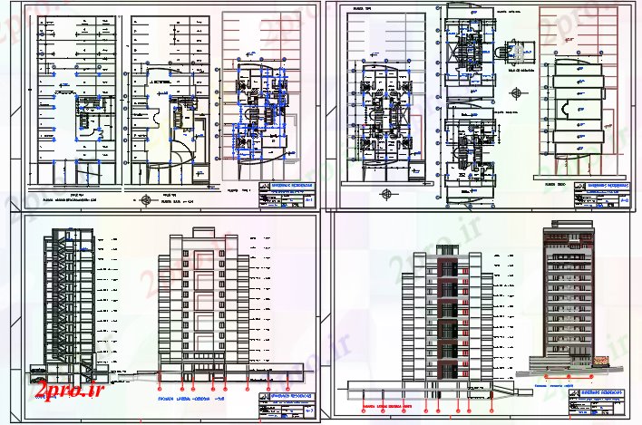 دانلود نقشه جزئیات ساخت و ساز ساختمان nisperos - مسکن چند خانواده (کد60063)