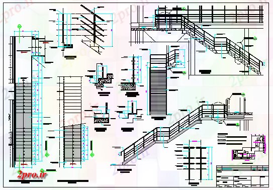 دانلود نقشه  جزئیات آسانسور و   نردبان طراحی دفتر (کد60127)