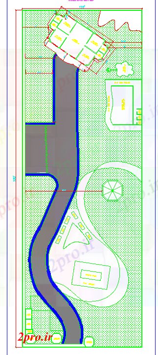 دانلود نقشه باشگاه خانه مزرعه 10 در 15 متر (کد60157)