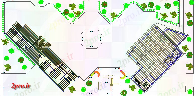 دانلود نقشه بیمارستان -  درمانگاه -  کلینیک مرکز سلامت (کد60203)