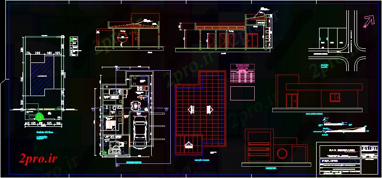 دانلود نقشه drawung 24 در 36 متر (کد60208)