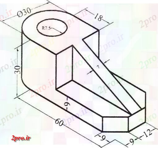 دانلود نقشه ابعاد دستگاه برنامه ریزی (کد60224)