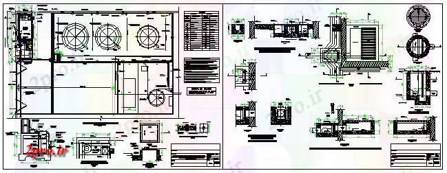 دانلود نقشه ماشین الات کارخانه مرکز رقت پراکسید هیدروژن مخزن بالا طراحی (کد60271)