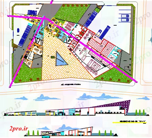 دانلود نقشه کارخانه صنعتی  ، کارگاه   کارخانه های لبنی (کد60318)