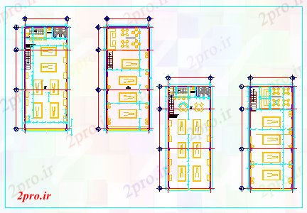 دانلود نقشه ورزشگاه ، سالن ورزش ، باشگاه پروژه بیلیارد 7 در 17 متر (کد60338)