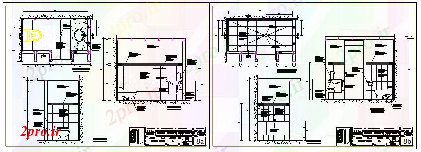 دانلود نقشه بلوک حمام دیوار حمام خشک پس از اتمام طراحی طراحی سطح (کد60378)