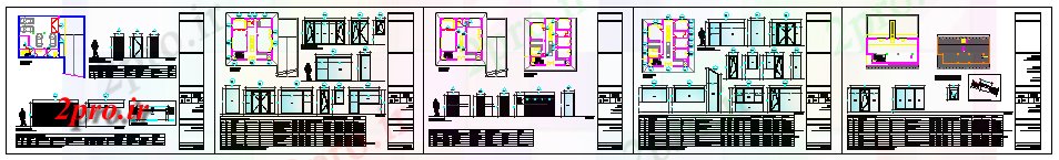 دانلود نقشه جزئیات طراحی در و پنجره  انواع طرحی های درب برای خانواده طراحی خانه های (کد60387)