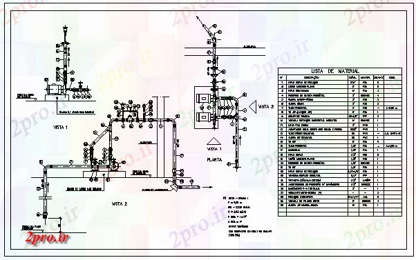 دانلود نقشه ماشین الات کارخانه پمپ جزئیات طراحی (کد60517)