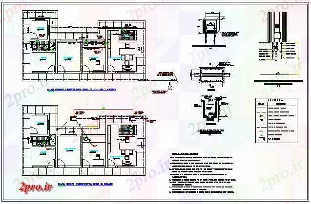 دانلود نقشه بلوک حمام دفتر بهداشتی طراحی تاسیسات (کد60525)