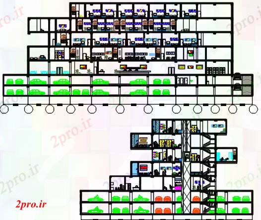 دانلود نقشه هتل - رستوران - اقامتگاه ستاره طراحی هتل 33 در 59 متر (کد60556)