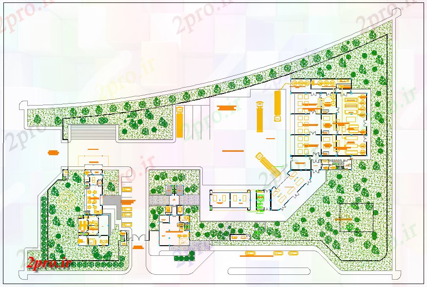 دانلود نقشه کارخانه صنعتی  ، کارگاه طراحی پروژه های صنعتی  شیر (کد60609)