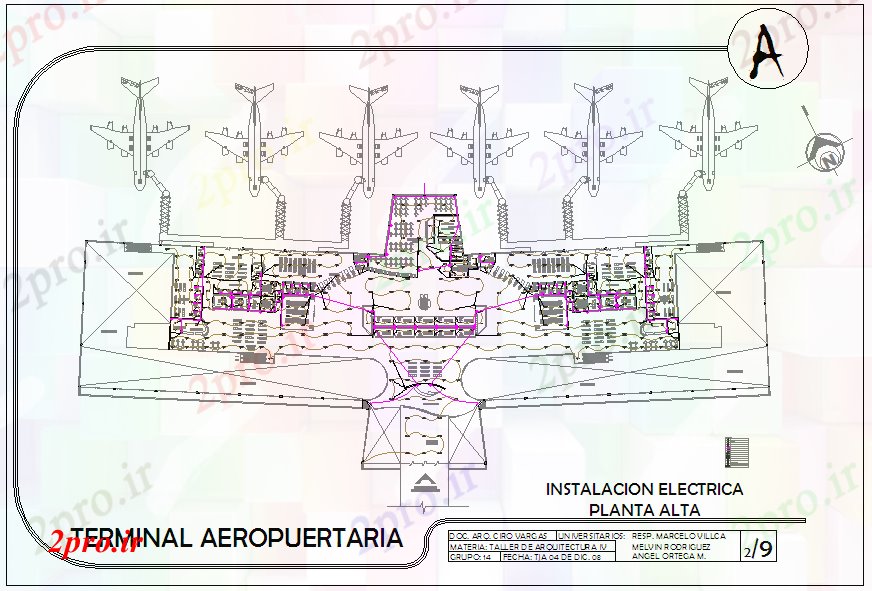 دانلود نقشه فرودگاه طراحی فرودگاه (کد60614)