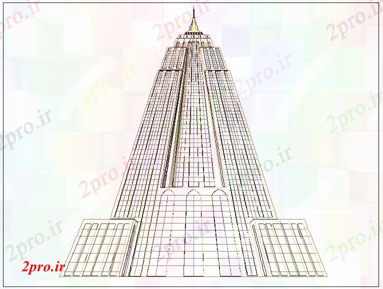 دانلود نقشه معماری معروف کار معماری مشهور امپراتوری (کد60629)