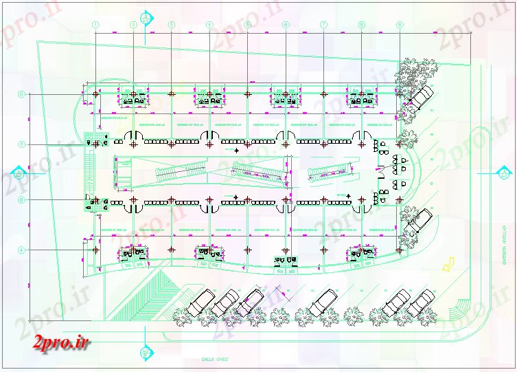 دانلود نقشه ستون ساختار طراحی برای رسیدن به سطح 2 با جزئیات ستون (کد60914)