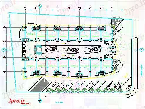 دانلود نقشه ستون معماری طراحی خانه با  ستون (کد60918)