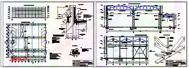 دانلود نقشه کارخانه صنعتی  ، کارگاه معماری ساختمان های صنعتی  طراحی (کد61173)
