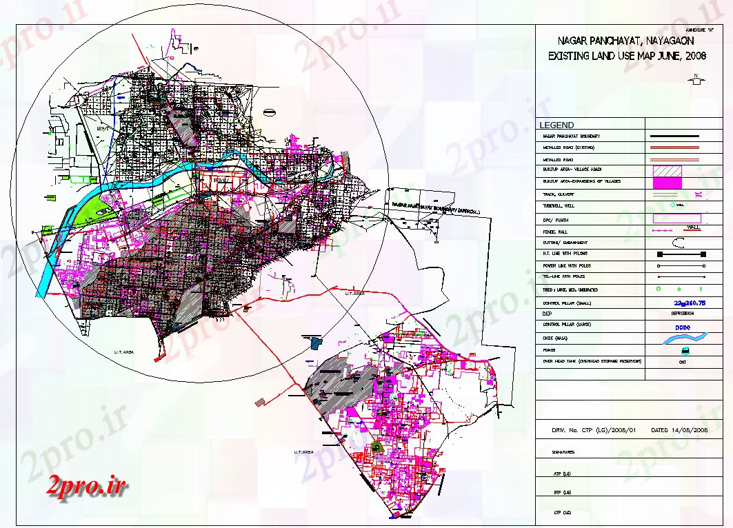 دانلود نقشه برنامه ریزی شهری ناگار از Panchayat دهکده جدید (کد61273)