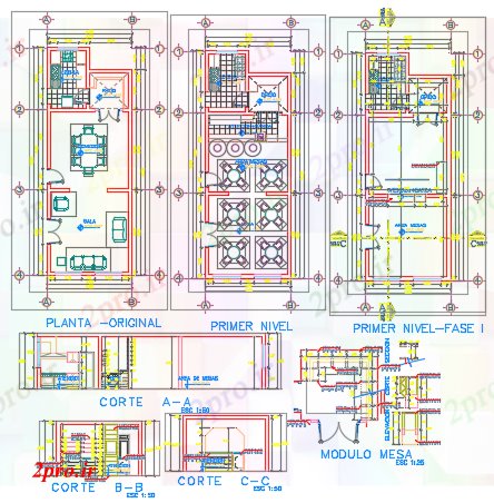 دانلود نقشه مسکونی ، ویلایی ، آپارتمان کافی نت عوض و طراحی بخشی از یک خانه 5 در 12 متر (کد61377)