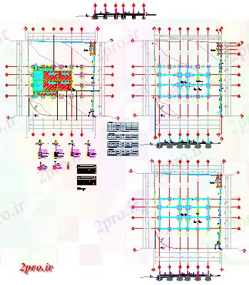 دانلود نقشه جزئیات ساخت و ساز بنیاد طرحی مبنایی برای طراحی (کد61391)