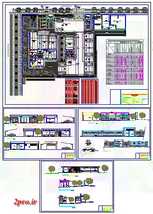 دانلود نقشه ساختمان اداری - تجاری - صنعتی بازسازی دفتر طراحی 30 در 59 متر (کد61547)