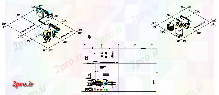 دانلود نقشه کارخانه صنعتی  ، کارگاه طراحی ایزومتریک طراحی طرحی های الکتریکی (کد61590)