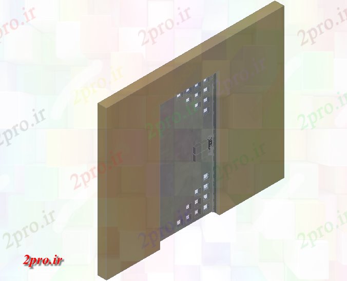 دانلود نقشه جزئیات طراحی در و پنجره  چوبی طراحی داخلی درب (کد61654)