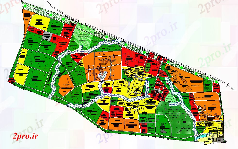 دانلود نقشه دانشگاه ، آموزشکده ، موسسه -  طرحی جامع پردیس دانشگاه ، آموزشکده تکنولوژی (کد61816)