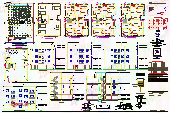 دانلود نقشه مسکونی  ، ویلایی ، آپارتمان  لوکس ساختمان تخت طراحی (کد61835)