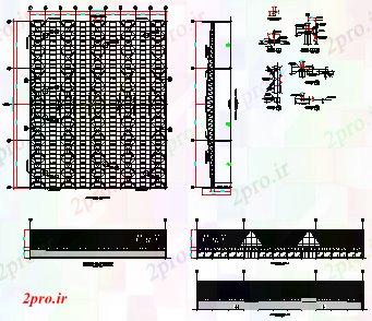 دانلود نقشه ساختمان اداری - تجاری - صنعتی ساختمان تجاری در فولاد طراحی (کد61845)