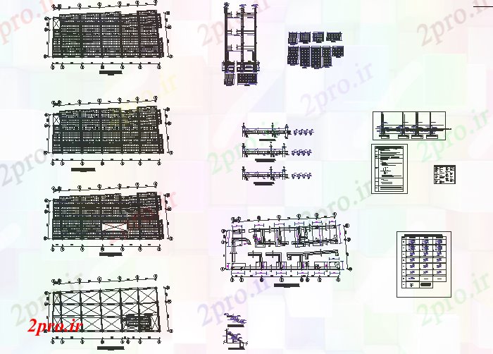 دانلود نقشه ساختمان تجاری 2 (کد62025)