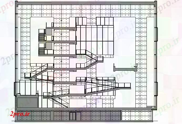 دانلود نقشه جزئیات ساختار طرحی ساختمان بخش جزئیات  (کد62036)