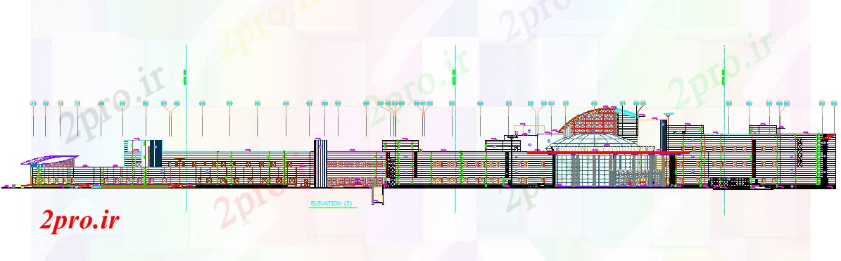 دانلود نقشه  ساختمان دولتی ، سازمانی طرحی معماری  موزه دولت  (کد62050)