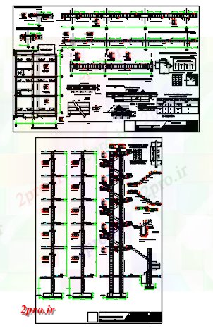 دانلود نقشه ستون ساخت و سازه های هان طرحی رسم (کد62064)