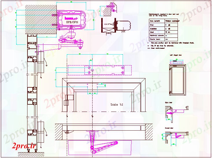 دانلود نقشه جزئیات طراحی در و پنجره  نظر طراحی درب های اتوماتیک، طراحی درب باز و بسته    (کد62129)