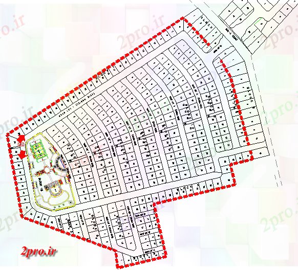 دانلود نقشه مسکونی ، ویلایی ، آپارتمان طراحی از محل اقامت 19 در 24 متر (کد62149)