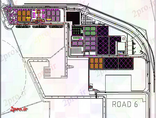دانلود نقشه کارخانه صنعتی  ، کارگاه ساختمان صنعتی   طرح (کد62162)