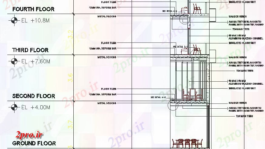 دانلود نقشه هتل - رستوران - اقامتگاه   هتل خلیج بخش طرحی  (کد62413)