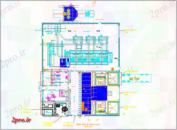 دانلود نقشه ماشین الات کارخانه نظر طراحی مکانیکی هوا تولید واحد (کد62531)