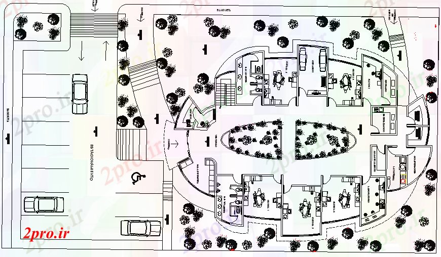دانلود نقشه بیمارستان - درمانگاه - کلینیک کلینیک دندانپزشکی طراحی و نمای طرحی 19 در 27 متر (کد62560)