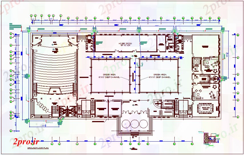 دانلود نقشه دانشگاه ، آموزشکده ، موسسه - کادت دانشگاه ، آموزشکده ساخت نظر طراحی طرحی با جزئیات بتن 14 در 27 متر (کد62658)