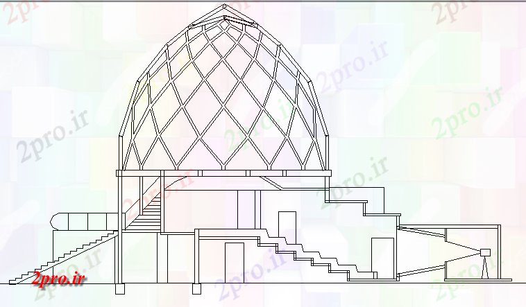 دانلود نقشه مسکونی  ، ویلایی ، آپارتمان  طرحی معماری  های شیشه ای غرفه نمای  (کد62696)