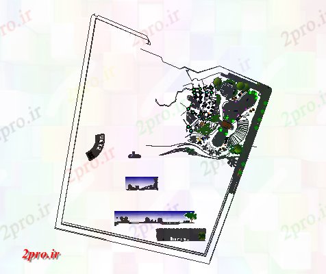 دانلود نقشه باغ  شخصیخر و منطقه (کد62910)