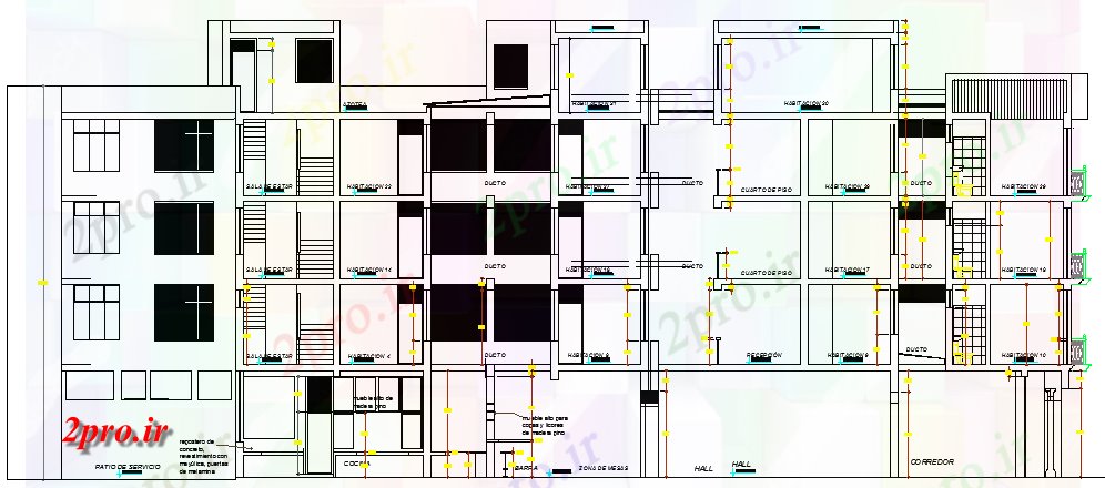 دانلود نقشه  ساختمان دولتی ، سازمانی چند منظوره شهرداری مرکز طراحی و  نمای (کد62957)