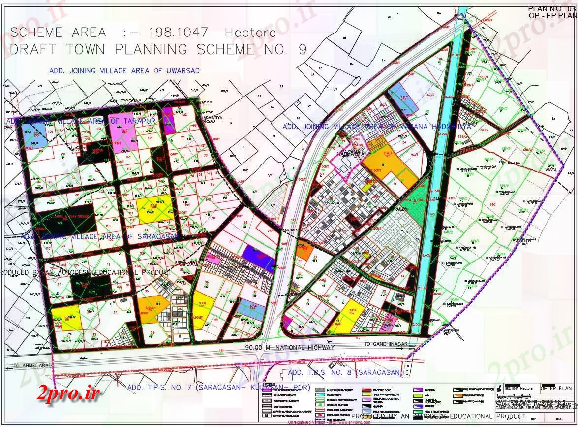 دانلود نقشه برنامه ریزی شهری نقشه شهر برای اقامت طرح (کد63071)